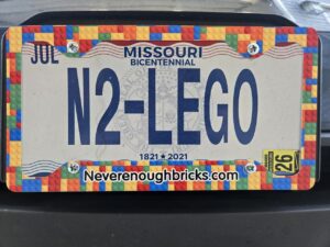 Lego license plate